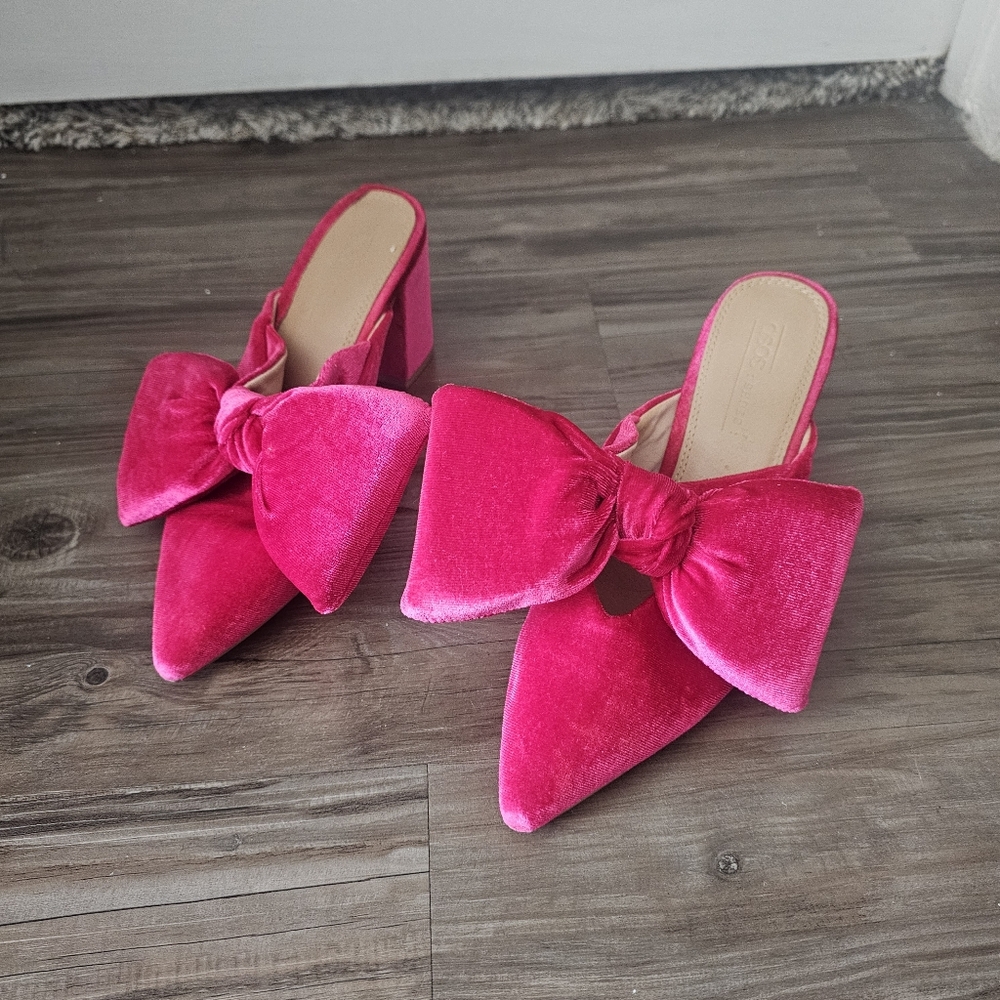 Asos Pink Bow Heels